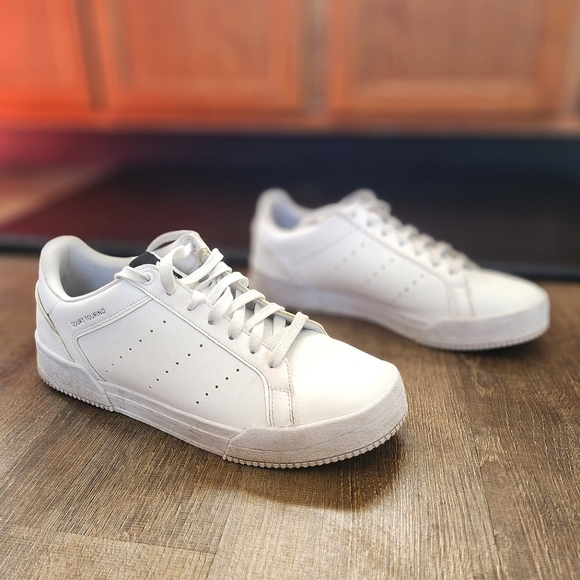 Adidas Court Tourino All White Men's Sneakers, Size 10, Lightly Worn - Picture 7 of 11